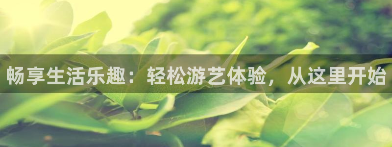 卧龙娱乐：畅享生活乐趣：轻松游艺体验，从这里开始